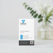 Berufliche Visitenkarte für den Grafikdesigner (Stehend Vorderseite)