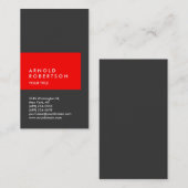 Berufliche Visitenkarte für den vertikalen, roten  (Vorne/Hinten)