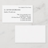 Berufliche Visitenkarte für die neutrale Gesundhei (Vorne/Hinten)