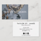 Berufliche Visitenkarte für die Wasserfarbe Schwar (Vorne/Hinten)