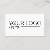 Berufliche Visitenkarte für einfache Fotos (Rückseite)