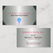 Berufliche Visitenkarte für Elektrogeräte (Vorne/Hinten)