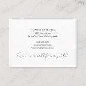 Berufliche Visitenkarte für Hausmaler (Rückseite)