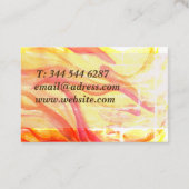 Berufliche Visitenkarte für helle Wasserfarbe (Rückseite)