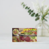 Berufliche Visitenkarte für Koch (Stehend Vorderseite)