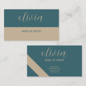 Berufliche Visitenkarte für Makeup Artist (Vorne/Hinten)