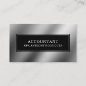 Berufliche Visitenkarte für moderne Rechnungslegun (Vorderseite)