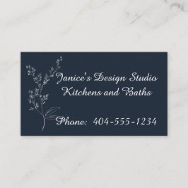 Berufliche Visitenkarte für Navy Blue und White