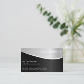 Berufliche Visitenkarte für Orange Steel Effect (Stehend Vorderseite)