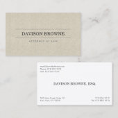 Berufliche Visitenkarte für Rechtsanwälte (Vorne/Hinten)