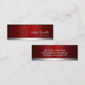 berufliche Visitenkarte für Red Metal Author (Vorne/Hinten)