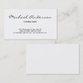 Berufliche Visitenkarte für Schwarz-weißes Skript (Vorne/Hinten)