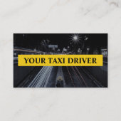 Berufliche Visitenkarte für Taxifahrer (Vorderseite)