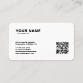 Berufliche Visitenkarte für Unternehmer (Rückseite)