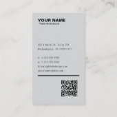 Berufliche Visitenkarte für Unternehmer (Rechnung) (Rückseite)