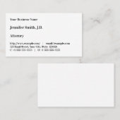 Berufliche Visitenkarte für Vintages Recht (Vorne/Hinten)