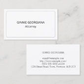 Berufliche Visitenkarte im Minimalgesetz (Vorne/Hinten)