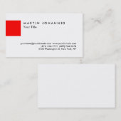 Berufliche Visitenkarte in Rot (Vorne/Hinten)