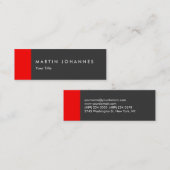 Berufliche Visitenkarte in schwach grau (Vorne/Hinten)