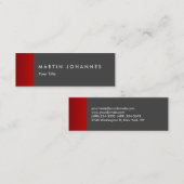 Berufliche Visitenkarte in schwach grau (Vorne/Hinten)