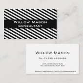 Berufliche Visitenkarte in Schwarz und Weiß (Vorne/Hinten)