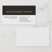 Berufliche Visitenkarte in Weiß Grau (Vorne/Hinten)