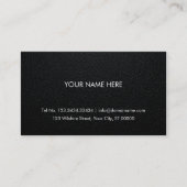 Berufliche Visitenkarte - Lederhintergrund (Vorderseite)