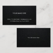 Berufliche Visitenkarte - Lederhintergrund (Vorne/Hinten)