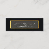 berufliche Visitenkarte mit Goldgrenze (Vorderseite)