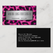 Berufliche Visitenkarte mit Halftone Leopard druck (Vorne/Hinten)