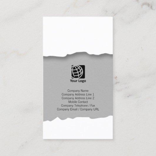 Berufliche Visitenkarte mit Kupferstich (Rückseite)