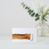 Berufliche Visitenkarte mit Kupferstich (Stehend Vorderseite)