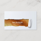 Berufliche Visitenkarte mit Kupferstich (Vorderseite)