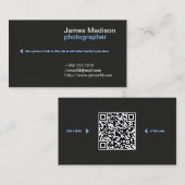 Berufliche Visitenkarte mit QR-Code (Vorne/Hinten)