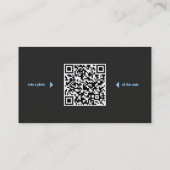 Berufliche Visitenkarte mit QR-Code (Rückseite)