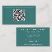 Berufliche Visitenkarte mit QR Code Scan Info (Vorne/Hinten)