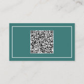 Berufliche Visitenkarte mit QR Code Scan Info (Vorderseite)
