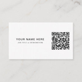 Berufliche Visitenkarte mit QR-Code und Logo