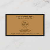 Berufliche Visitenkarte mit QR-Code und Logo (Rückseite)