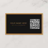 Berufliche Visitenkarte mit QR-Code und Logo (Vorderseite)