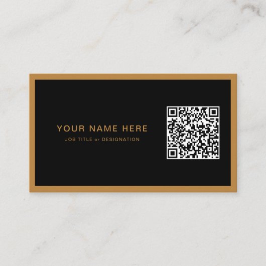 Berufliche Visitenkarte mit QR-Code und Logo (Vorderseite)