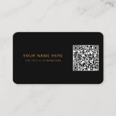 Berufliche Visitenkarte mit QR-Code und Logo (Vorderseite)