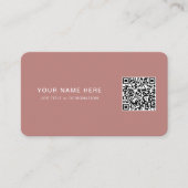Berufliche Visitenkarte mit QR-Code und Logo (Vorderseite)