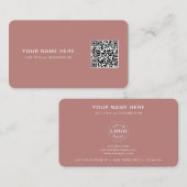 Berufliche Visitenkarte mit QR-Code und Logo (Vorne/Hinten)