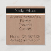 Berufliche Visitenkarte mit rosa Leopard drucken (Rückseite)