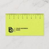 Berufliche Visitenkarte mit Ruler (cm) (Vorderseite)