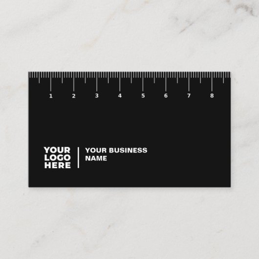 Berufliche Visitenkarte mit Ruler (cm) (Vorderseite)