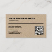 Berufliche Visitenkarte mit Ruler (cm) (Rückseite)