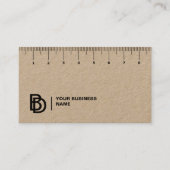 Berufliche Visitenkarte mit Ruler (cm) (Vorderseite)