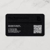 Berufliche Visitenkarte mit Ruler (cm) (Rückseite)